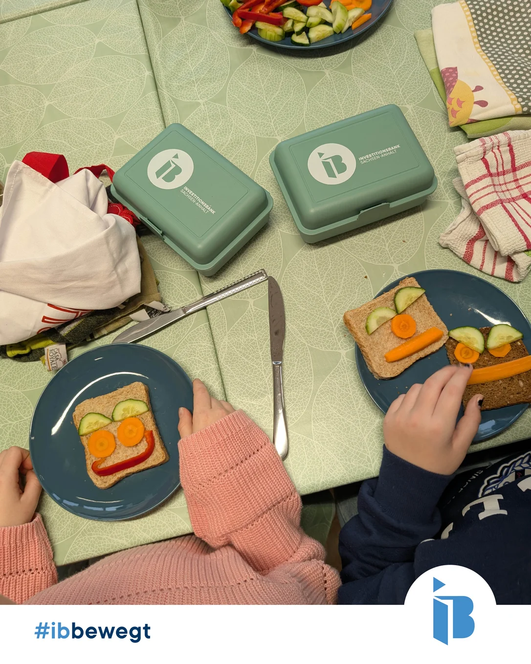 Brotdosen und gesunde Frühstücksteller an der Grundschule Zielitz