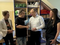 Spendenübergabe an den Paritätischen Wohlfahrtsverbandes Sachsen-Anhalt für die Wohngruppe „KLARO“ in Halle 
