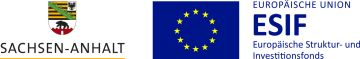 Logos des Landes Sachsen-Anhalt und der Europäischen Union, Europäische Struktur- und Investitionsfonds