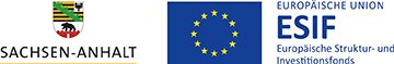 Logos des Landes Sachsen-Anhalt und der Europäischen Union, Europäische Struktur- und Investitionsfonds (ESIF)