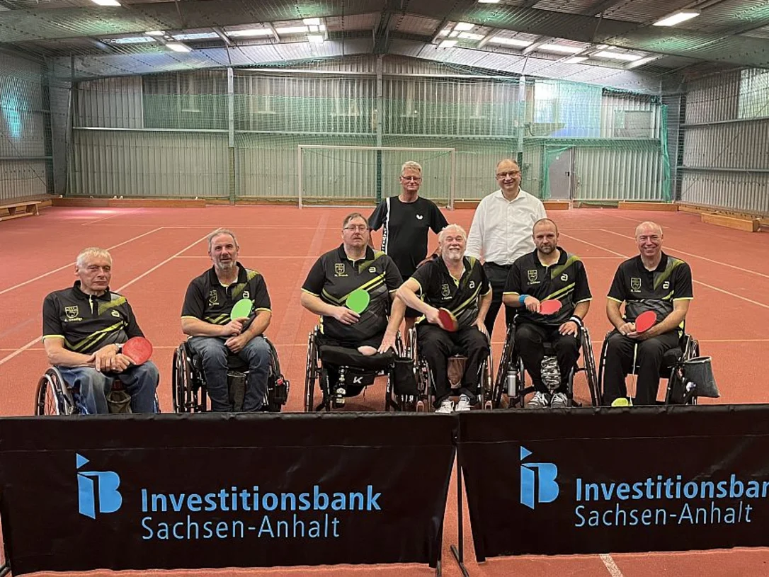 Spendenübergabe an den TTC Halle e. V.