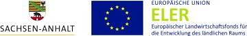 Logos des Landes Sachsen-Anhalt und der Europäischen Union, Europäischer Landwirtschaftsfonds für die Entwicklung des ländlichen Raumes