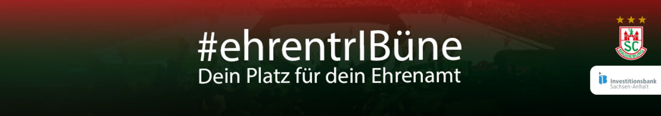 Logo für #ehrentribuene der Investitionsbank
