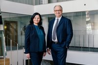 Der Vorstand der Investitionsbank: Mandy Schmidt und Marc Melzer